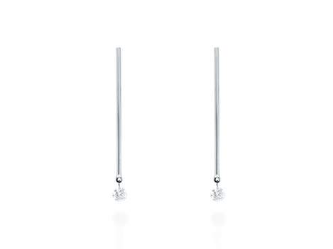 Earrings   in 18kt white Gold and diamonds