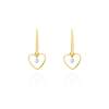 Pendientes   en Oro amarillo 18Kt y diamantes