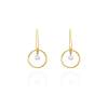 Pendientes   en Oro amarillo 18Kt y diamantes