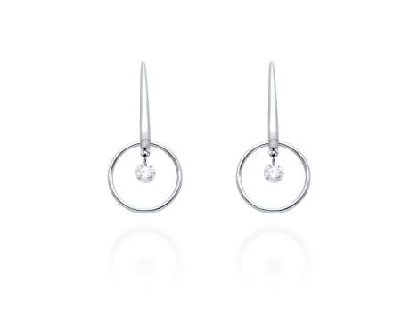 Earrings   in 18kt white Gold and diamonds