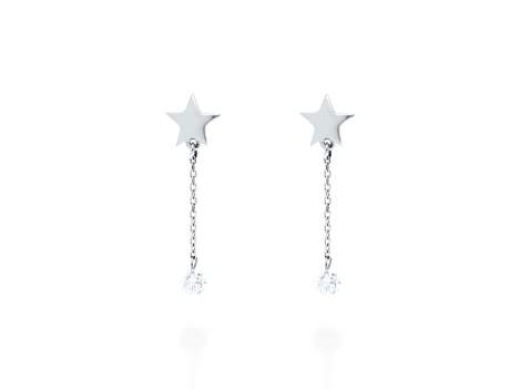 Earrings   in 18kt white Gold and diamonds