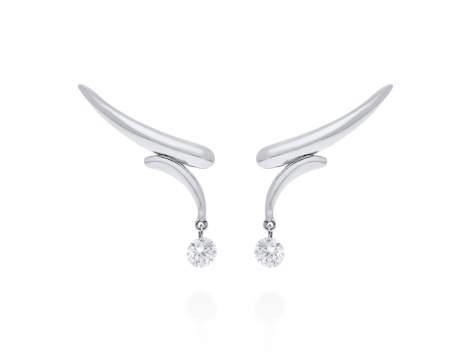 Earrings   in 18kt white Gold and diamonds