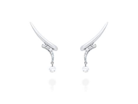 Earrings   in 18kt white Gold and diamonds