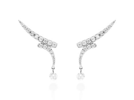 Earrings   in 18kt white Gold and diamonds