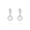 Earrings   in 18kt white Gold and diamonds