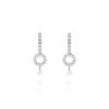 Earrings   in 18kt white Gold and diamonds