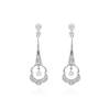 Earrings   in 18kt white Gold and diamonds