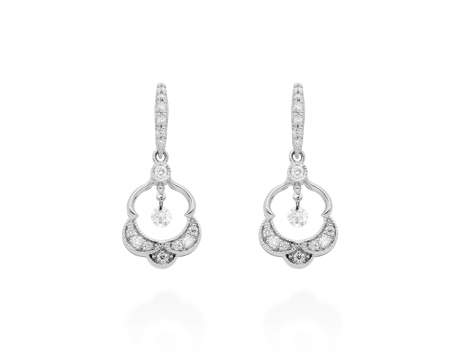 Earrings   in 18kt white Gold and diamonds