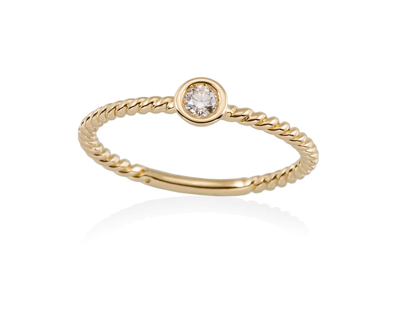 Ring In 18kt Gold Und Diamanten