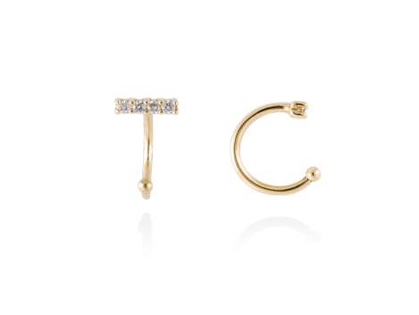 Pendientes en Oro 18Kt. y diamantes