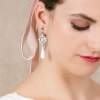 Pendientes ART DECO novia en plata