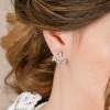 Pendientes para novia EAR JACKET en plata