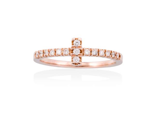 Ring in 18kt. Gold and diamonds de Marina Garcia Joyas en plata Ring in 18kt rose gold with 15 diamonds carat total weight 0.16  (Color: Top Wesselton (G) Clarity: SI).