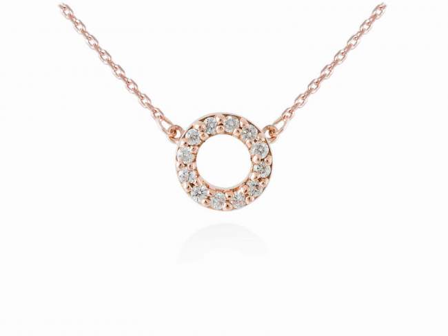 Necklace in 18kt. Gold and diamonds de Marina Garcia Joyas en plata Necklace in 18kt rose gold with 12 diamonds carat total weight 0.07 (Color: Top Wesselton (G) Clarity: SI).(length: 40-42 cm.)