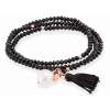 Bracelet ZEN Black in rose Silver