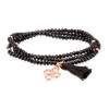 Bracelet ZEN Black in rose Silver