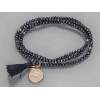 Bracelet ZEN Blue in rose Silver