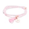 Bracelet ZEN Pink in rose silver