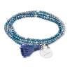 Bracelet ZEN Blue in silver