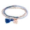 Bracelet ZEN Blue in rose silver