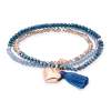 Bracelet ZEN Blue in rose silver