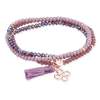 Bracelet ZEN Purple in rose silver