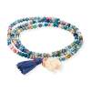 Bracelet ZEN Blue in rose silver