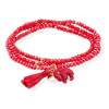 Pulsera ZEN Rojo en plata rosa