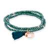 Armband ZEN Blau in silber rose vergoldet