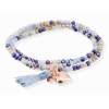 Armband ZEN Blau in silber rose vergoldet